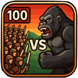 Gorilla vs 100 Men