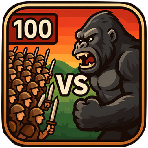 Gorilla vs 100 Men